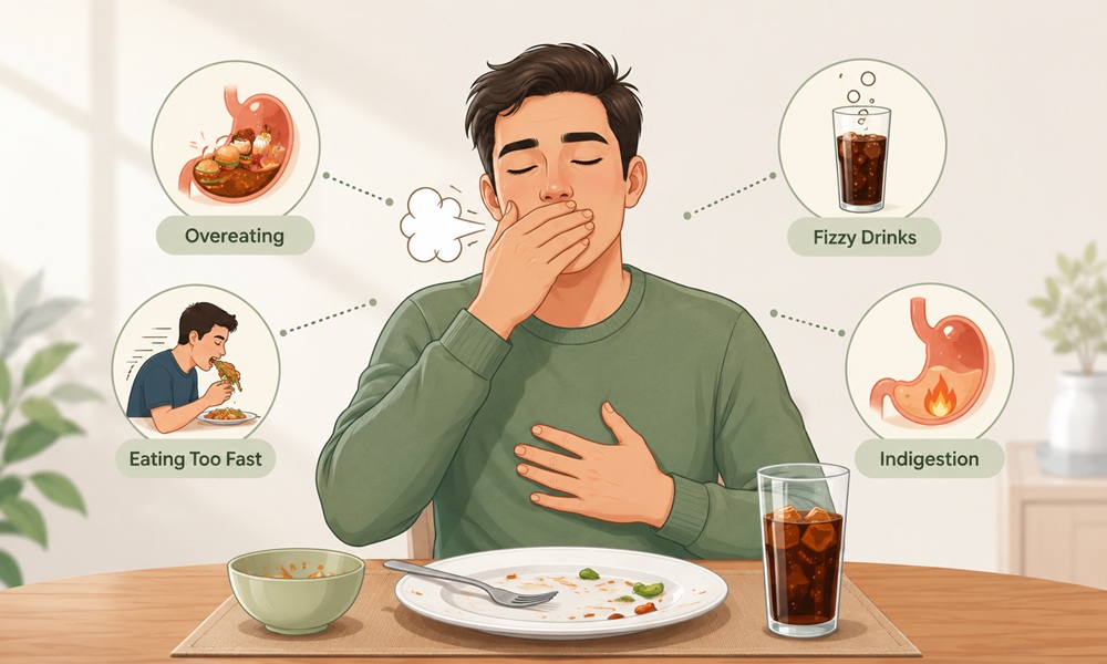 Burping After Meals: 9 Causes, What’s Normal & When to Worry burping after meals causes